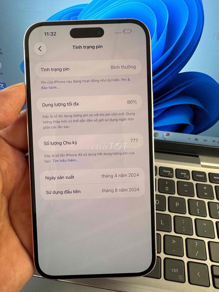 iPhone 15 Plus 128GB Hồng 98.5%. Mua bán Điện thoại tại Quận 6 Tp Hồ Chí Minh được đăng bởi QUỐC THIÊN BÁN GÓP 0 ĐỒNG  hình 1