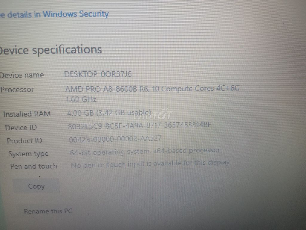 HP Elitebook 725 G3 4GB/500GB. Mua bán Laptop tại Huyện Châu Thành Tiền Giang được đăng bởi VI TINH THANH BINH hình 1
