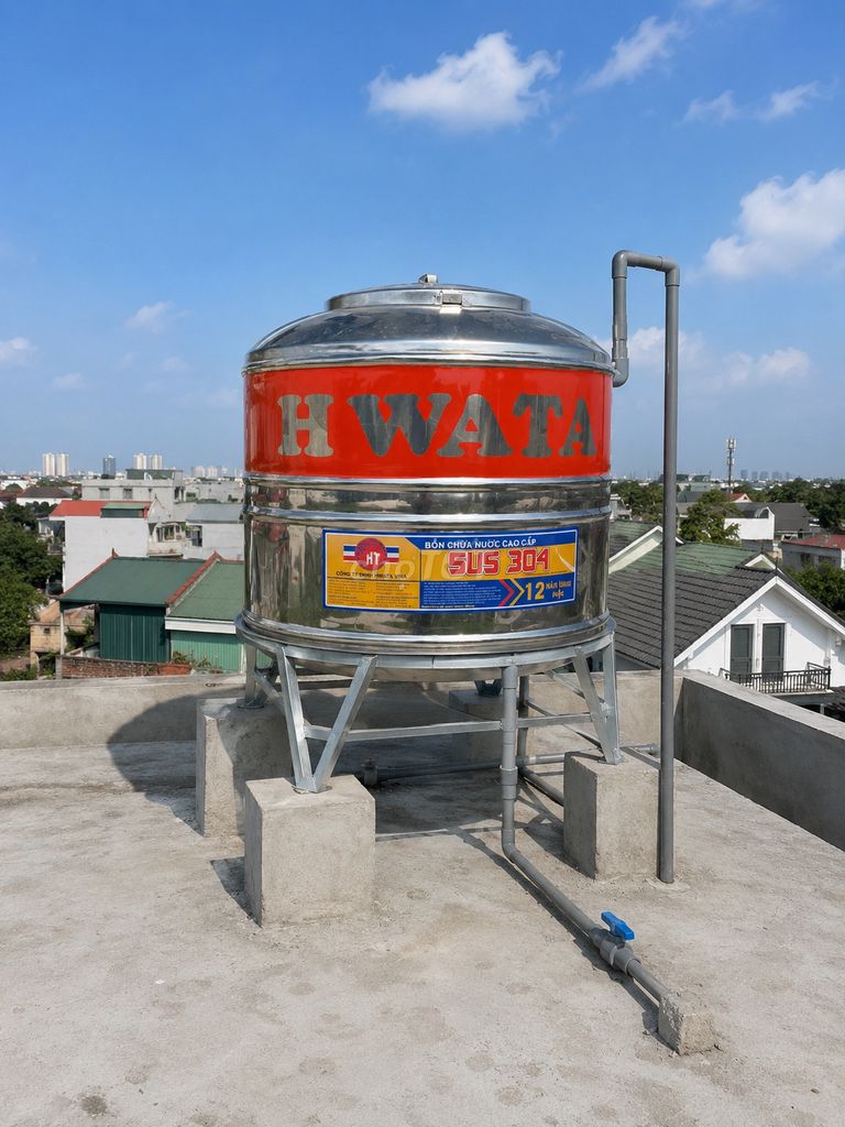 BỒN NƯỚC INOX HWATA 300L ĐỨNG LÙN CHÍNH HÃNG . Mua bán Nội thất, đồ gia dụng khác tại Huyện Củ Chi Tp Hồ Chí Minh được đăng bởi Luyện Phan hình 1