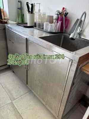Quầy bồn rửa Inox 304 Bạc. Mua bán Nội thất, đồ gia dụng khác tại Quận Phú Nhuận Tp Hồ Chí Minh được đăng bởi Trà Mi hình 1