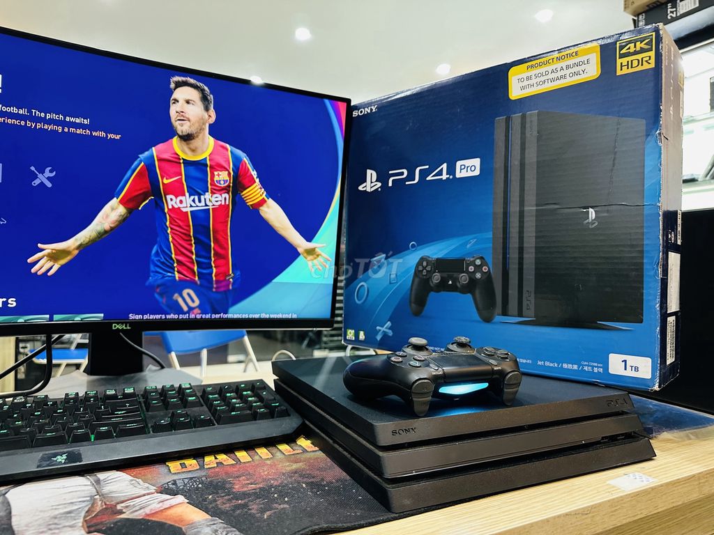 PS4 PRO 4K 1TB HDR FULLBOX KÈM PES 2021 UPDATE