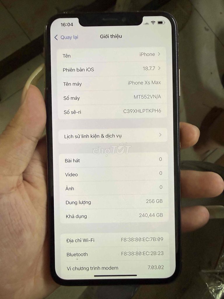 Apple iPhone Xs Max 256GB Vàng Đã dùng. Mua bán Điện thoại tại Thị xã Bến Cát Bình Dương được đăng bởi Vũ tuấn hình 1