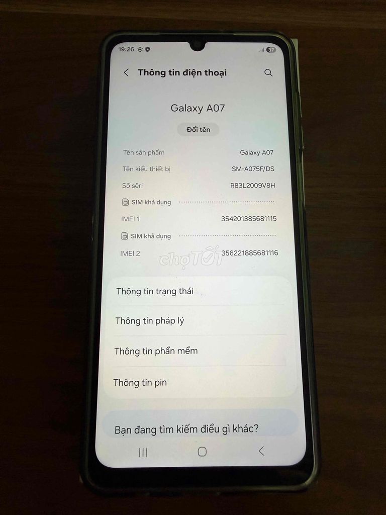 Samsung Galaxy A07 128GB Tím nhạt Full box. Mua bán Điện thoại tại Quận Bình Thạnh Tp Hồ Chí Minh được đăng bởi Thanh Lí Giá Tốt hình 1