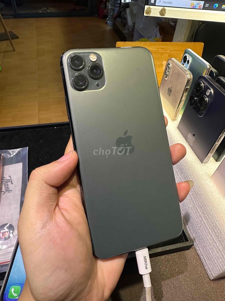 iPhone 11 ProMax 64GB Xanh zin pin thay new. Mua bán Điện thoại tại Thành phố Thủ Đức Tp Hồ Chí Minh được đăng bởi Minh Sang Store Góp Bao Nợ Xấu hình 1