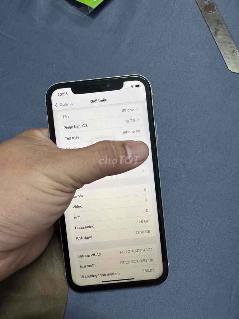 Apple iPhone XR 128GB Trắng. Mua bán Điện thoại tại Thị xã Tân Uyên Bình Dương được đăng bởi Đại hình 1
