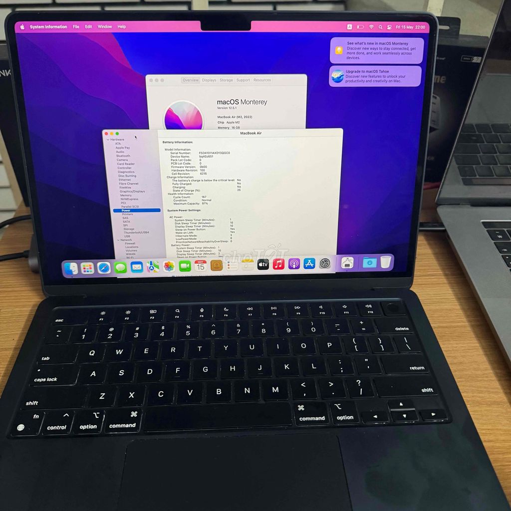 Macbook Air M2 13” 2022 16g/256g pin97 bh3 th. Mua bán Laptop tại Quận 3 Tp Hồ Chí Minh được đăng bởi Phúc Nguyễn hình 1