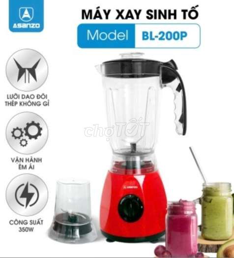 Máy xay sinh tố Asanzo 2 cối 350W full hộp