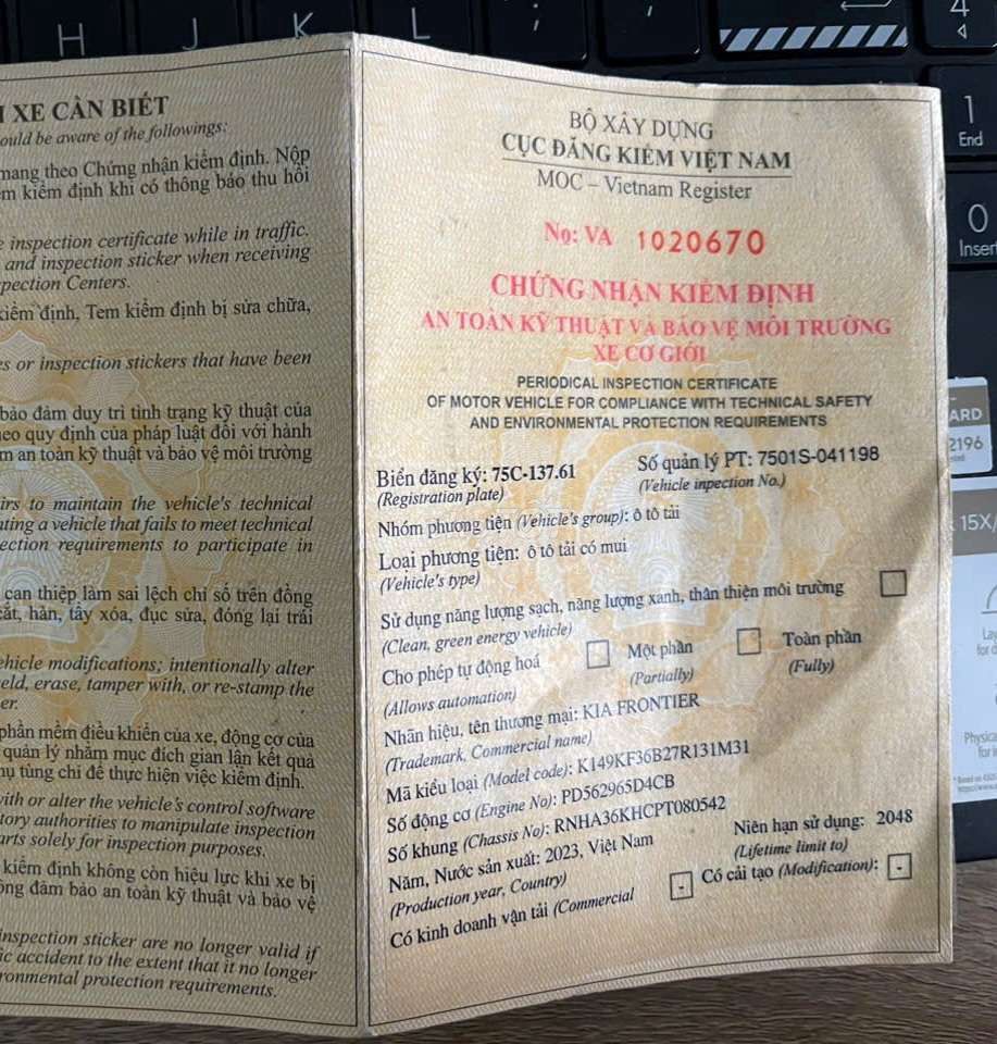 Bán gấp Kia 1.4 tấn đời 2023 thùng bạt 3m2. Mua bán Xe tải, xe ben tại Thành phố Thuận An Bình Dương được đăng bởi Hồ Xe Tải hình 15