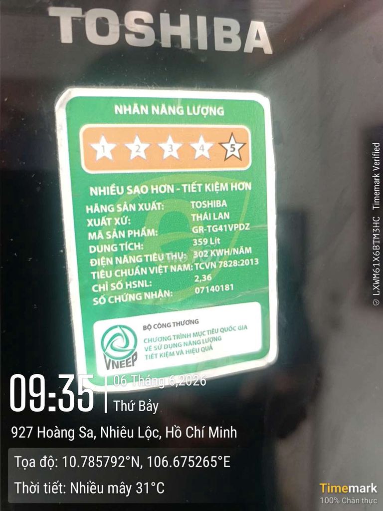 Tủ lạnh Toshiba 359 lít Đen. Mua bán Tủ lạnh tại Quận 3 Tp Hồ Chí Minh được đăng bởi Trung hình 1