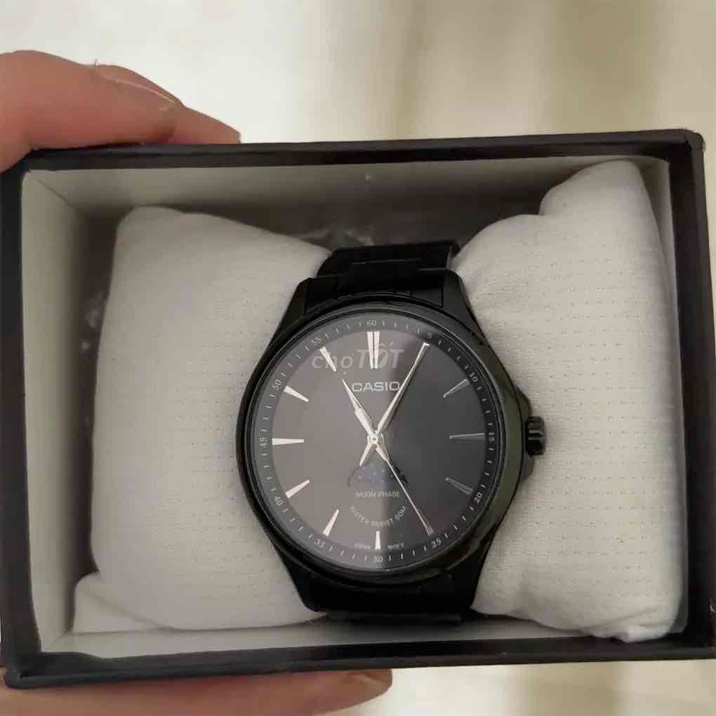 Casio MTP-M100B-1AVDF Nam Đen Kim loại. Mua bán Đồng hồ tại Quận Hà Đông Hà Nội được đăng bởi nguyenmanhvi hình 1