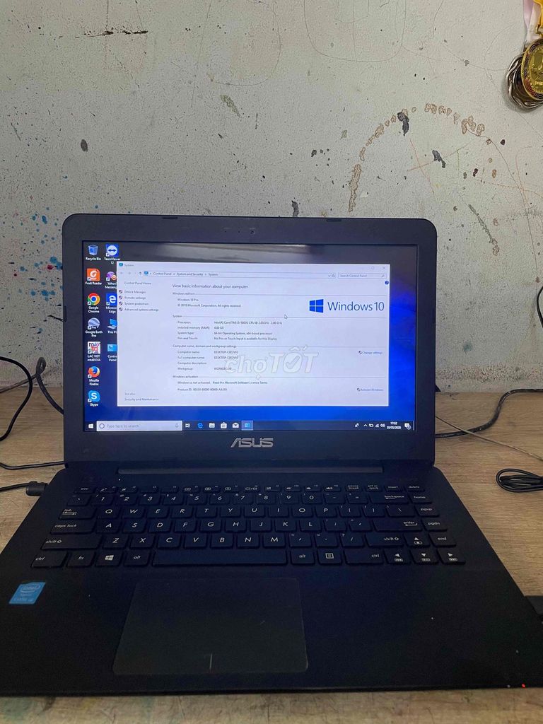 ASUS X454L i3-5005U 4GB Windows 10 Pro Đen. Mua bán Laptop tại Quận Gò Vấp Tp Hồ Chí Minh được đăng bởi tin học Nghĩa Khang hình 1