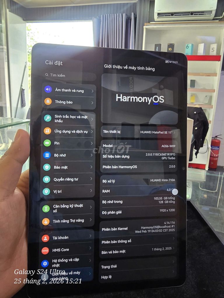 Huawei MatePad SE 128GB Xám Like New 99%. Mua bán Máy tính bảng tại Thành phố Vĩnh Long Vĩnh Long được đăng bởi Nguyễn Anh Tuấn  hình 1