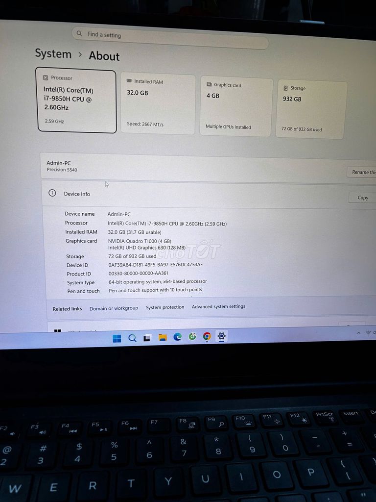Dell Precision 5540  Like New. Mua bán Laptop tại Quận Tân Phú Tp Hồ Chí Minh được đăng bởi phan thị hoàng phượng hình 1