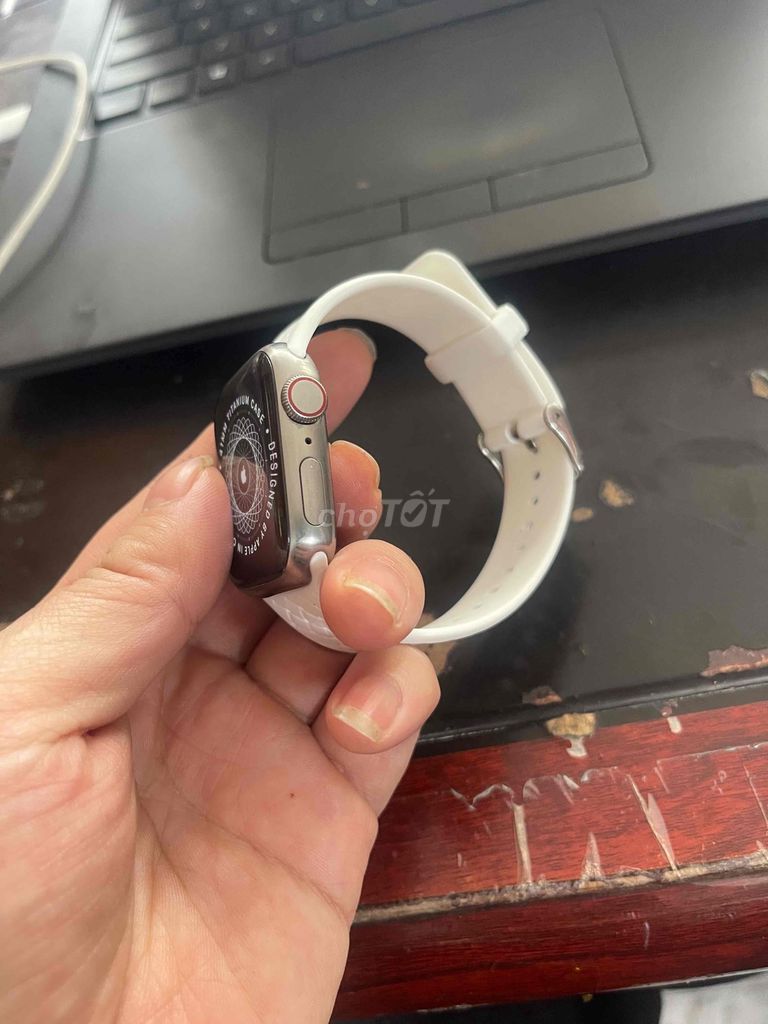 apple watch series 7 41mm vỏ titan bạc