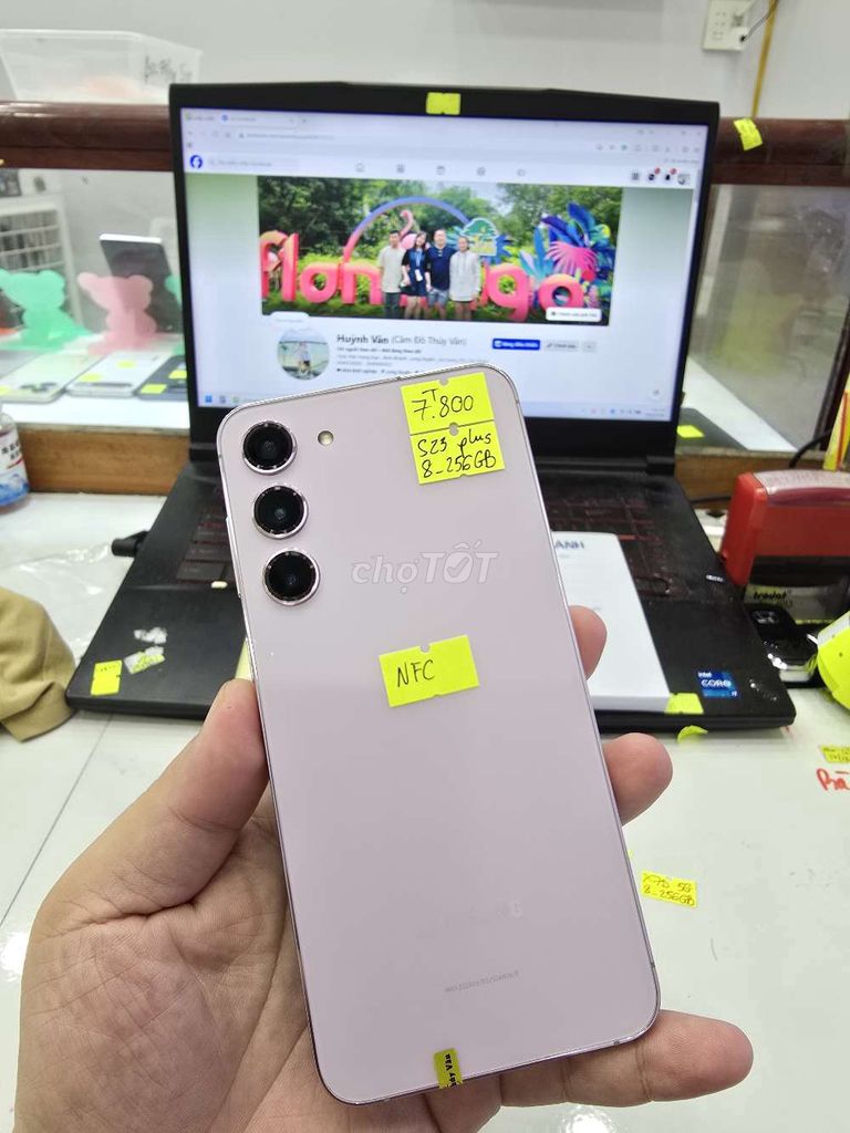 Samsung S23 Plus 5G 256GB Hồng. Mua bán Điện thoại tại Thành phố Long Xuyên An Giang được đăng bởi Facebook Cầm Đồ Thúy Vân hình 1