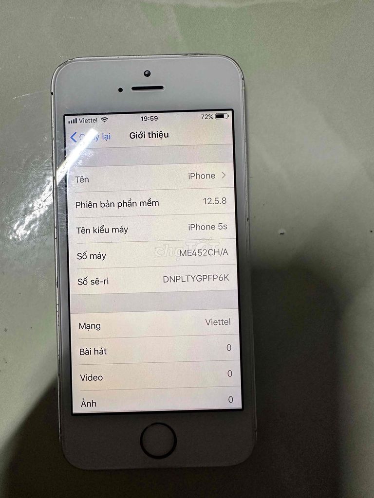iPhone 5s Bạc Đã qua sử dụng. Mua bán Điện thoại tại Quận Cẩm Lệ Đà Nẵng được đăng bởi chương hình 1