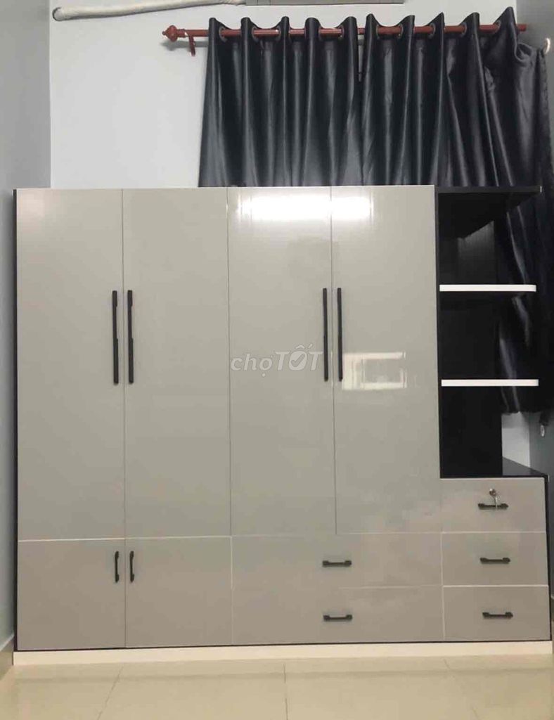 Tủ nhựa 4 cánh 1 kệ. Mua bán Tủ, kệ gia đình tại Quận 8 Tp Hồ Chí Minh được đăng bởi Hong Le hình 1