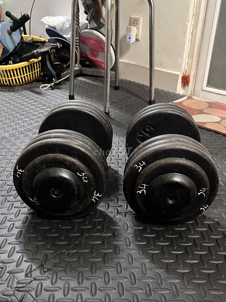 pass cặp tạ dumbell 34kg