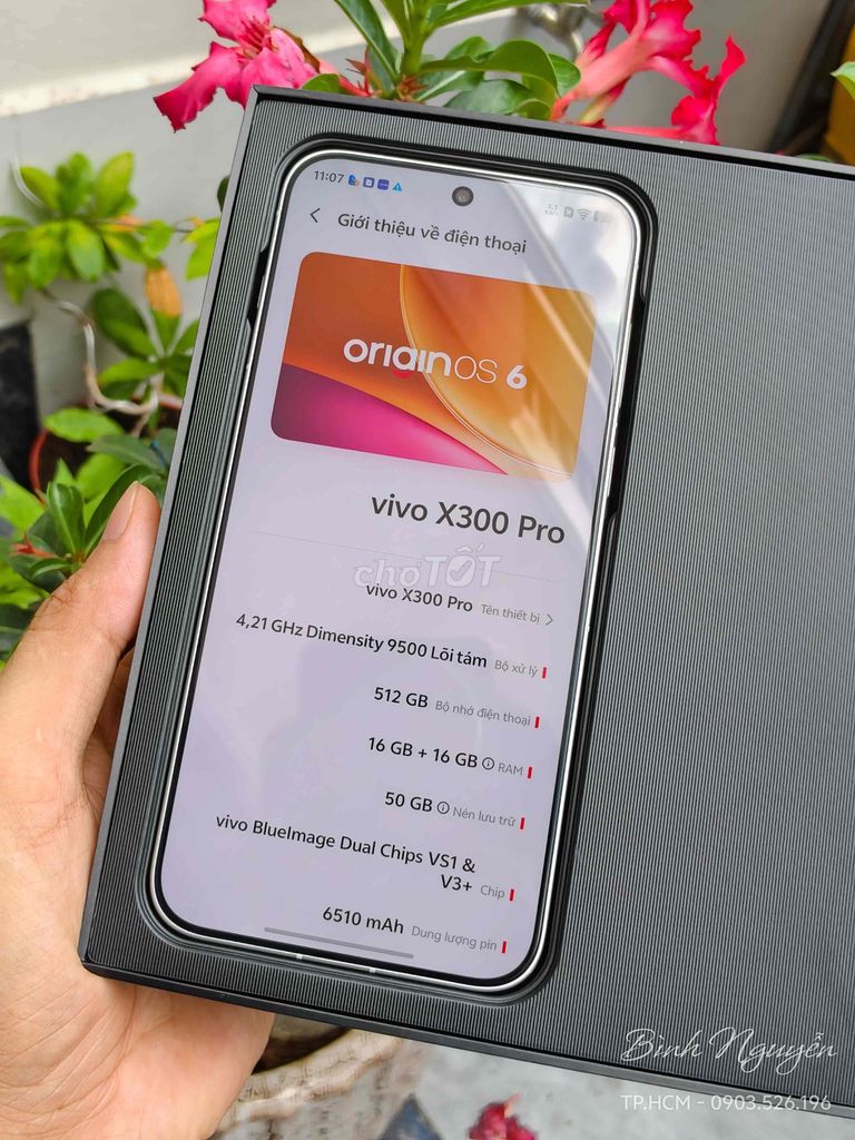 VIVO X300 PRO 16/512 NĐ LIKE NEW 99. FULLBOX. Mua bán Điện thoại tại Quận 7 Tp Hồ Chí Minh được đăng bởi Bình April hình 1