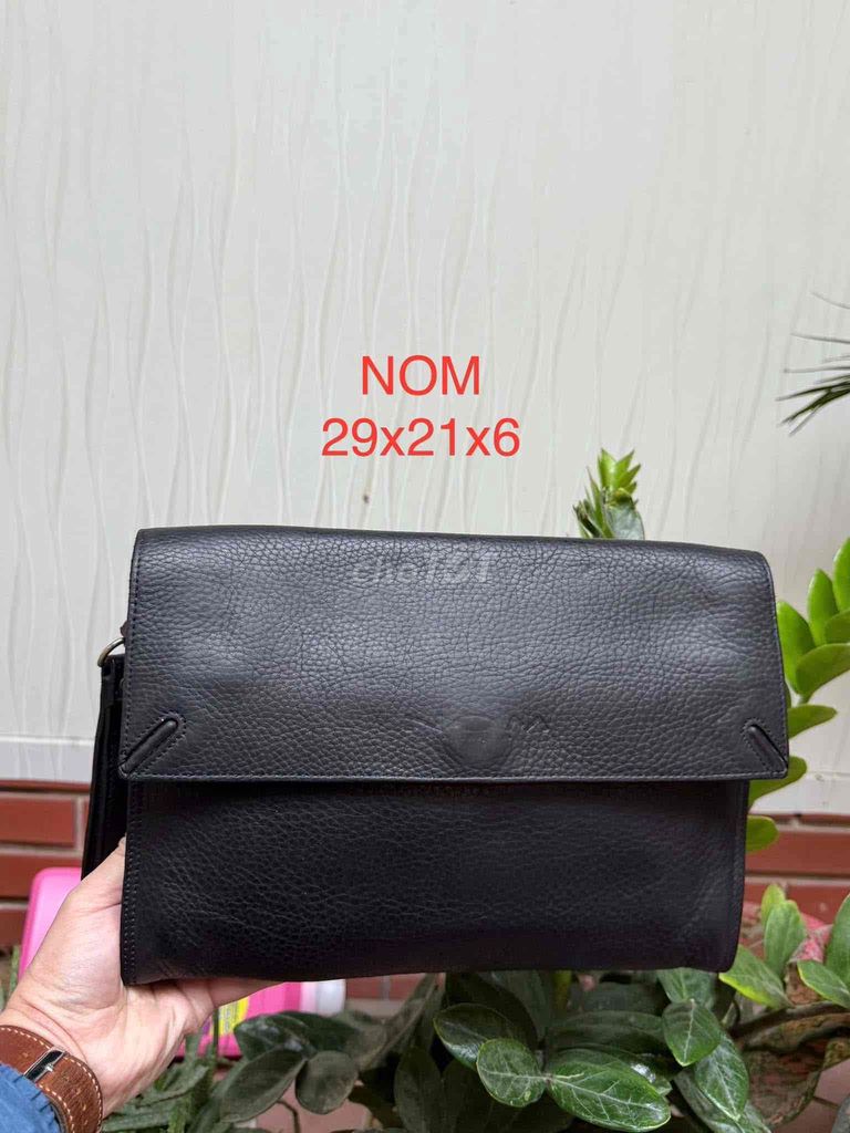 Clutch da siêu dày cầm tay, kẹp nách hiệu NOM