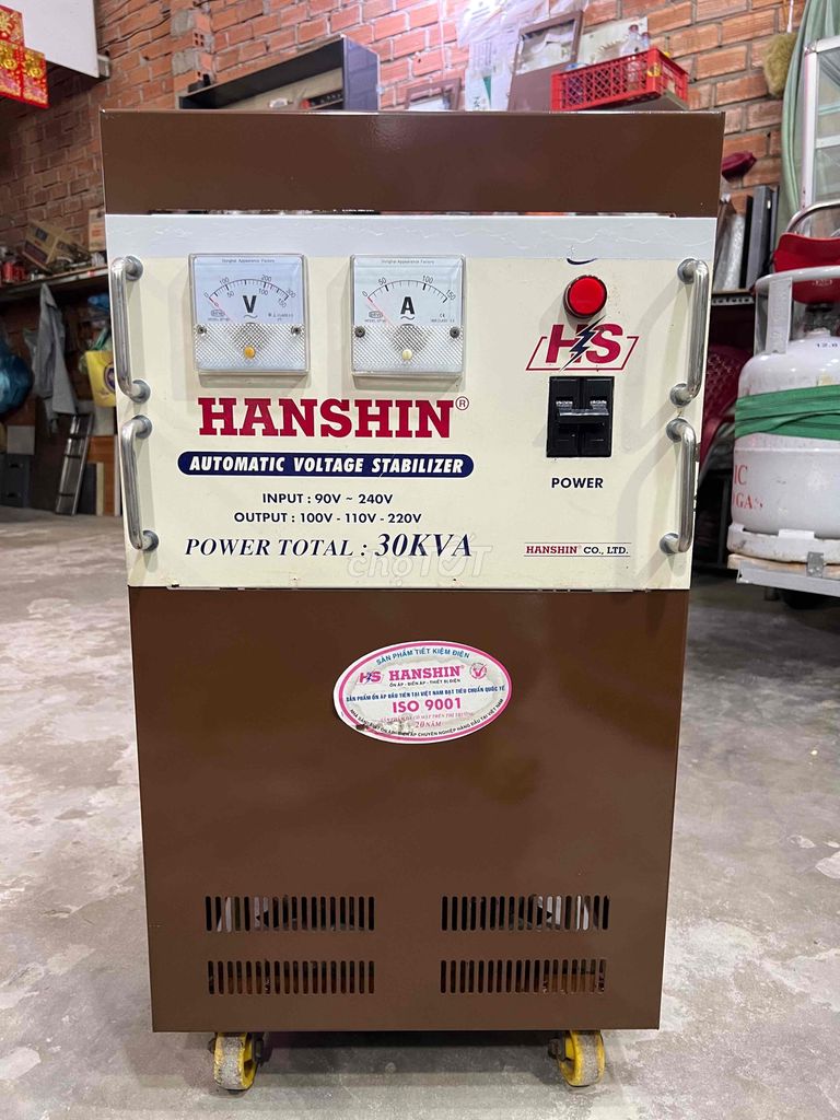 ổn áp Hanshin 30kva dây đồng 100%. 90v-240v