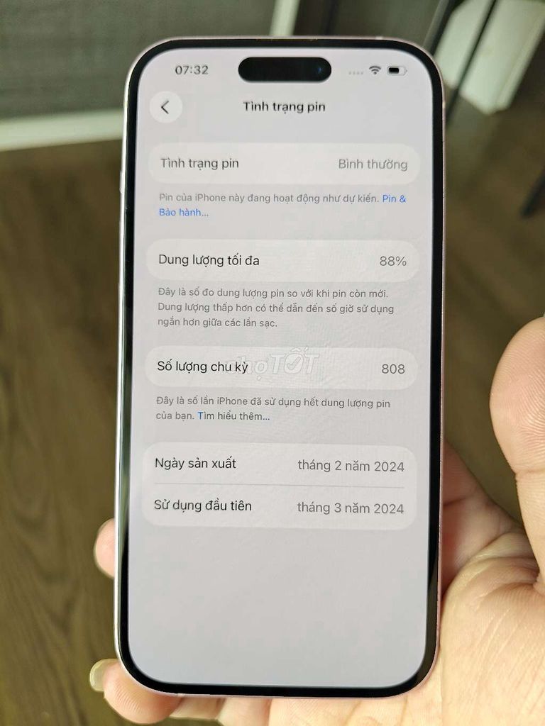 Apple iPhone 15 256GB Hồng. Mua bán Điện thoại tại Quận 7 Tp Hồ Chí Minh được đăng bởi HOANG hình 1