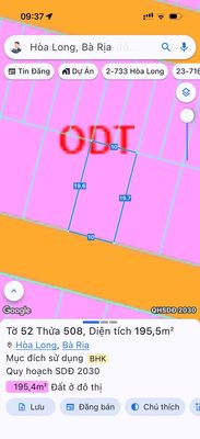 CHÍNH CHỦ cần bán nền Biệt Thự thuộc khu Lan anh, P Tam Long DT 195 m2