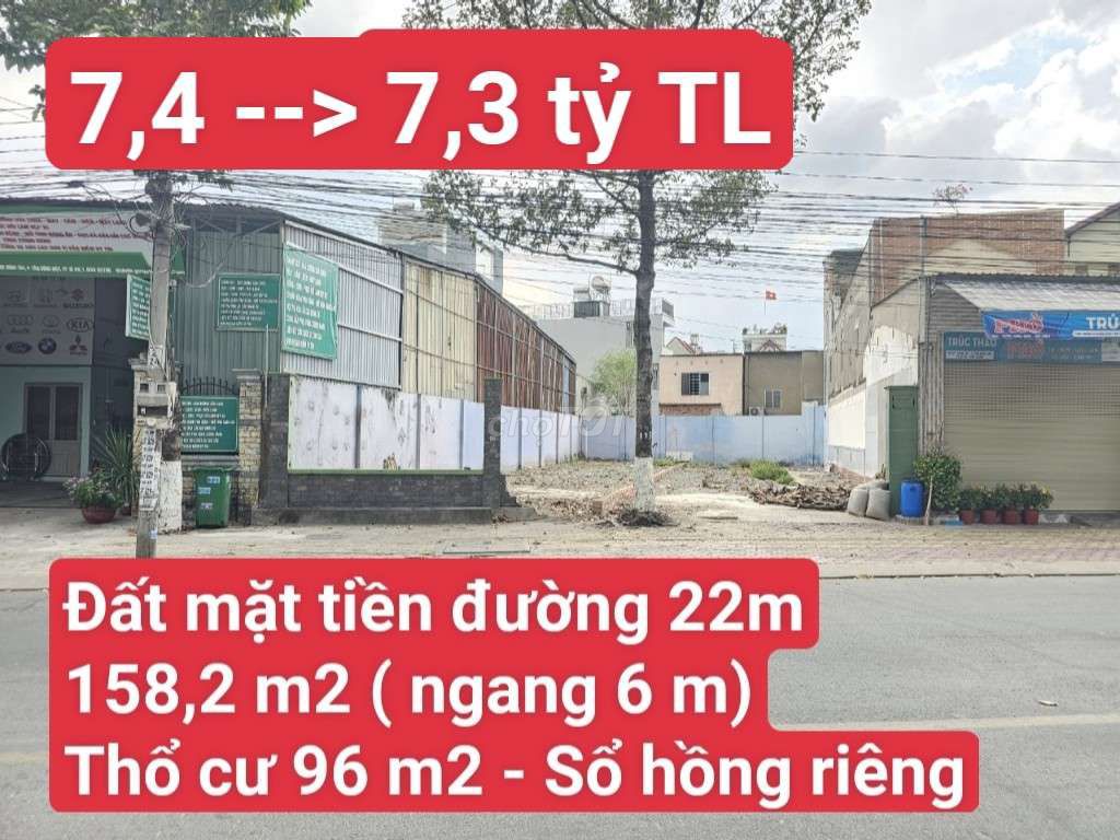 🆘 Đất Mặt Tiền Đường Trần Quảng Khải, P. Tân Đông Hiệp, Tp. Dĩ An