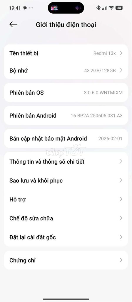 Xiaomi Redmi 13x 128GB Đen Như mới. Mua bán Điện thoại tại Quận 1 Tp Hồ Chí Minh được đăng bởi Khánh Trần hình 1