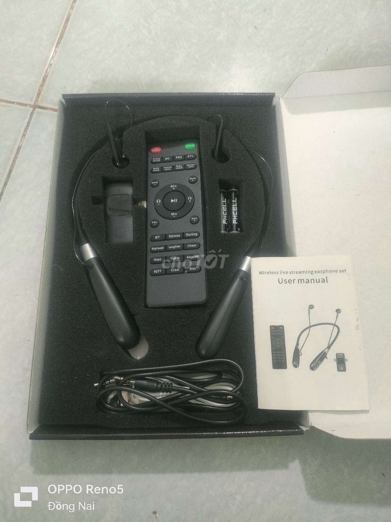 Tai nghe Sound Card Không dây Đen. Mua bán Tivi, Âm thanh tại Huyện Định Quán Đồng Nai được đăng bởi Trần Thioanh hình 1
