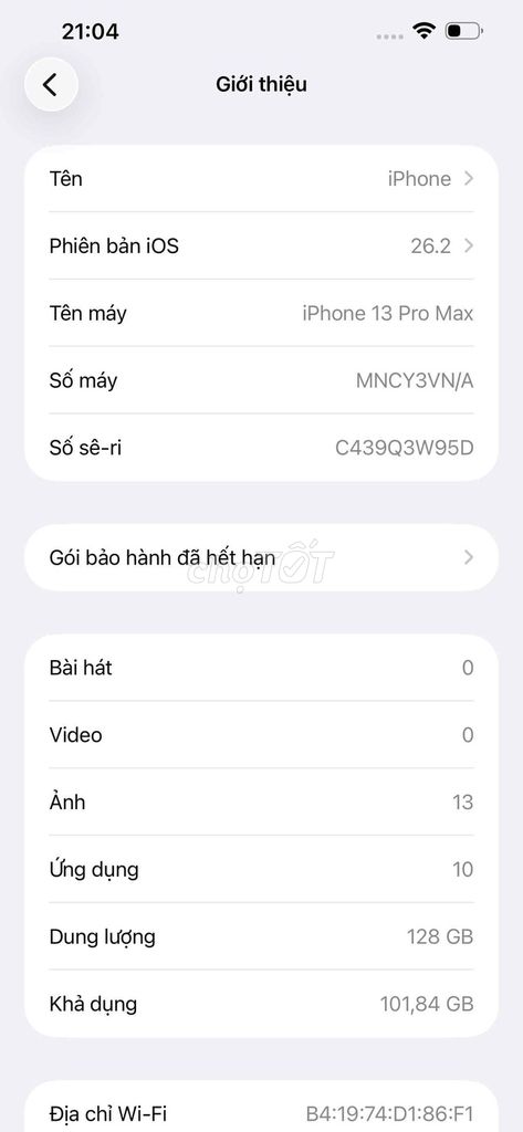 Apple iPhone 13 Pro Max 128GB Xám. Mua bán Điện thoại tại Huyện An Dương Hải Phòng được đăng bởi Hung Nguyen hình 1
