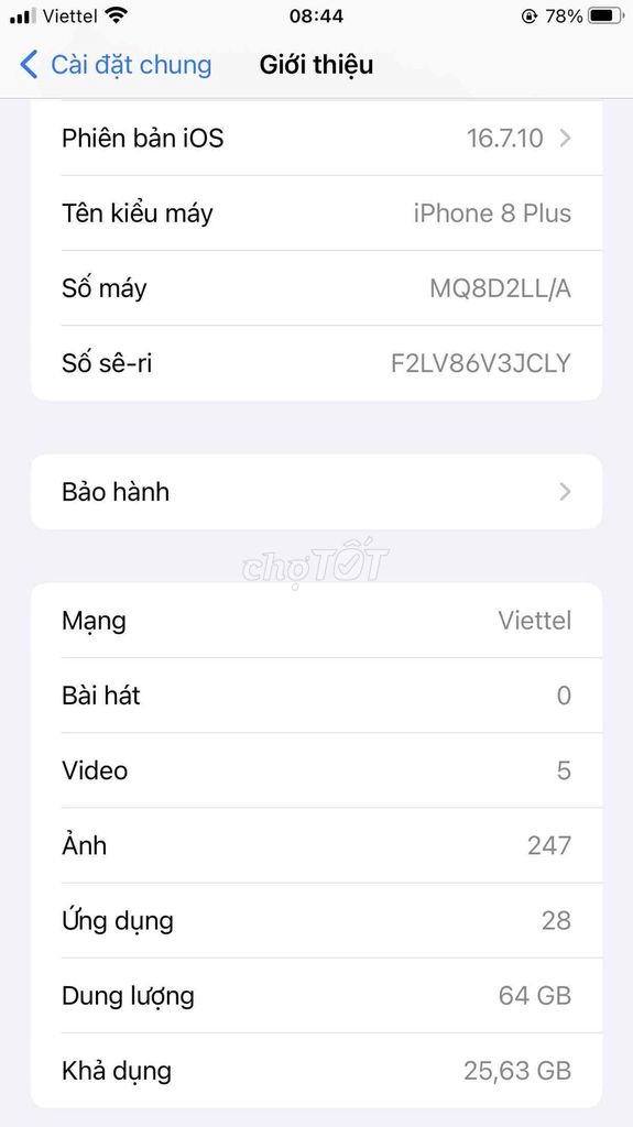 iPhone 8 Plus 64GB. Mua bán Điện thoại tại Huyện Long Điền Bà Rịa - Vũng Tàu được đăng bởi Toi La Toi hình 1