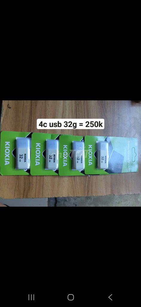 USB Kioxia 32GB Trắng. Mua bán Phụ kiện (Màn hình, Chuột...) tại Thành phố Mỹ Tho Tiền Giang được đăng bởi Đam Mê Audio hình 1