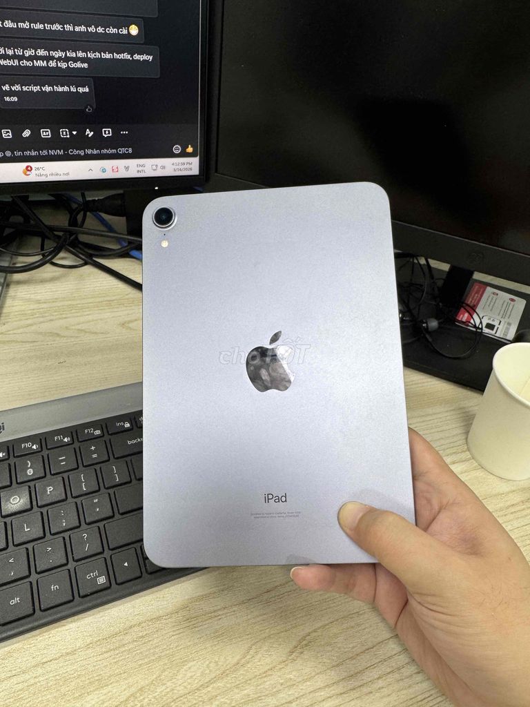 Apple iPad mini 6/64gb tím. Mua bán Máy tính bảng tại Quận Hai Bà Trưng Hà Nội được đăng bởi Bi Divi hình 1