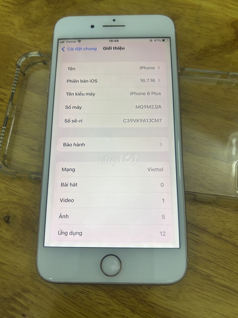 Apple iPhone 8 Plus Trắng 100%. Mua bán Điện thoại tại Quận Hoàng Mai Hà Nội được đăng bởi Kiên hình 1