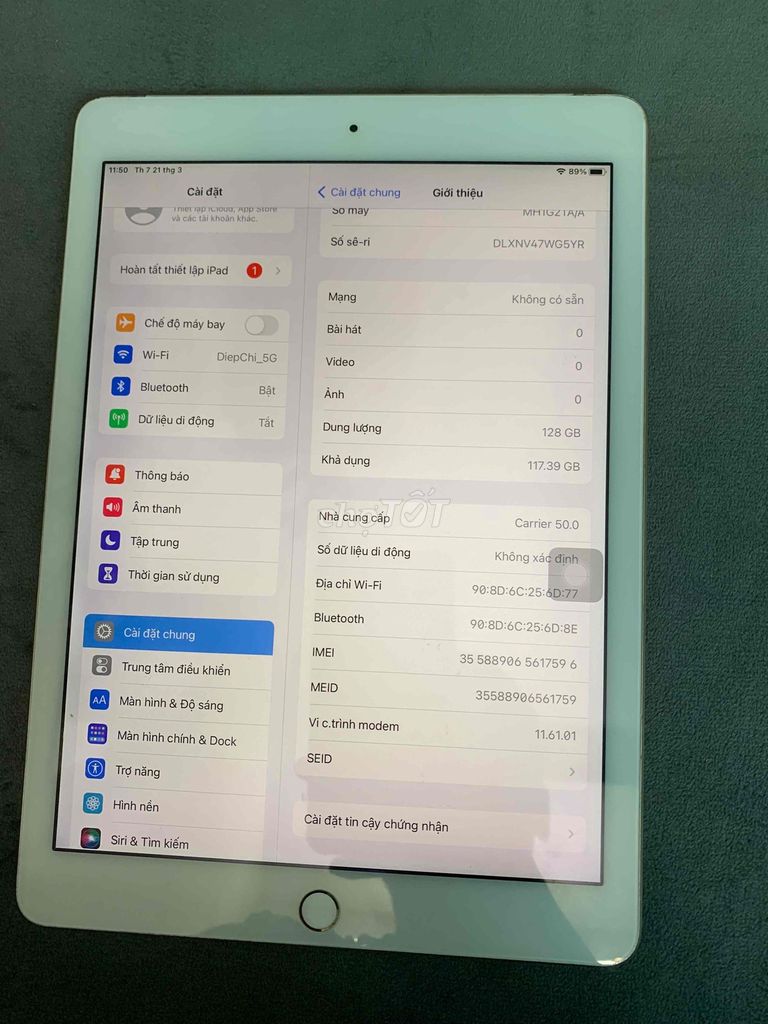 Apple iPad Air 2 128GB Vàng. Mua bán Máy tính bảng tại Quận Bắc Từ Liêm Hà Nội được đăng bởi Trần Đào Thiên Minh hình 1