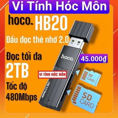 Hoco hb20 Đọc thẻ nhớ TF card SD Card