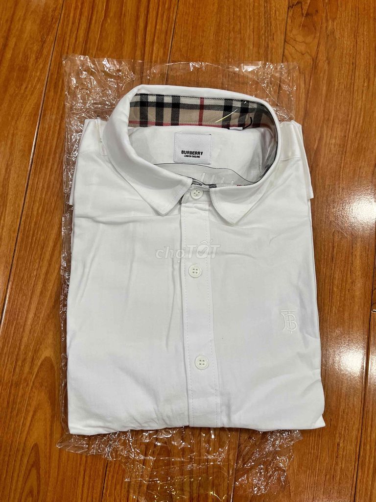 Áo sơ mi Burberry Nam Linen Trắng L. Mua bán Quần áo tại Quận Hà Đông Hà Nội được đăng bởi MrLinh  hình 1
