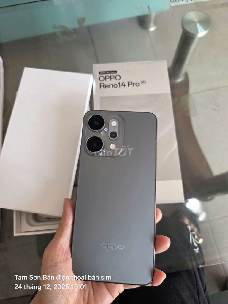 Oppo Reno14 Pro 5G 512GB Xám. Mua bán Điện thoại tại Thành phố Buôn Ma Thuột Đắk Lắk được đăng bởi 36 lê Duẩn BMT của hàng sơnmobile  hình 1