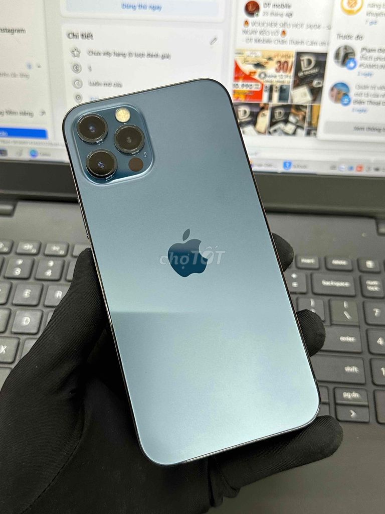 Apple iPhone 12 Pro 128GB Xanh MÁY ZIN QUỐC TẾ. Mua bán Điện thoại tại Thành phố Biên Hòa Đồng Nai được đăng bởi DT MOBILE BIÊN HOÀ hình 1