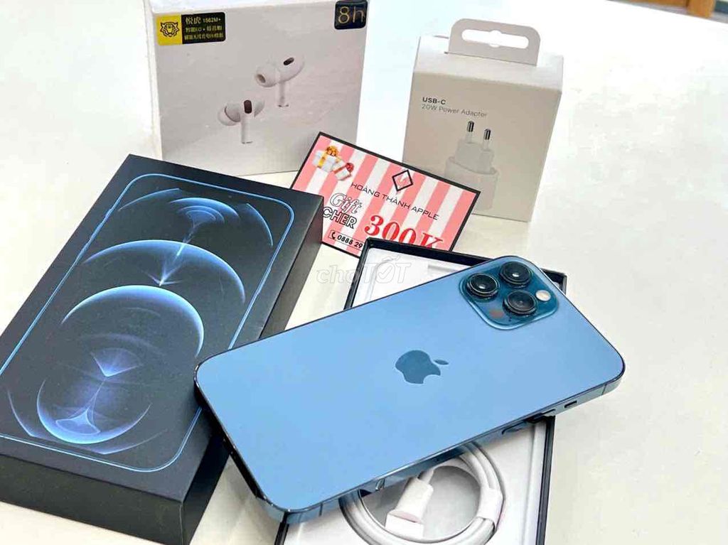 Apple iPhone 12 Pro Max 256GB Xanh dương 99%. Mua bán Điện thoại tại Thành phố Mỹ Tho Tiền Giang được đăng bởi Hoàng Thành Apple hình 1