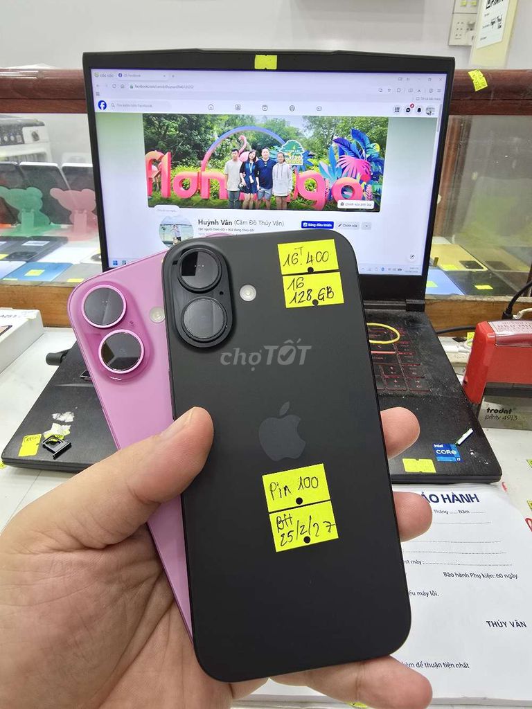 iPhone 16 Thường 128GB 256GB - Khay Sim. Mua bán Điện thoại tại Thành phố Long Xuyên An Giang được đăng bởi Facebook Cầm Đồ Thúy Vân hình 1