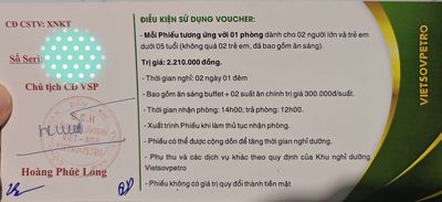 Đặt phòng dầu khí, buffet tại RESORT Vietsovpetro. Du lịch tại Thành phố Vũng Tàu Bà Rịa - Vũng Tàu được đăng bởi Danh 504
