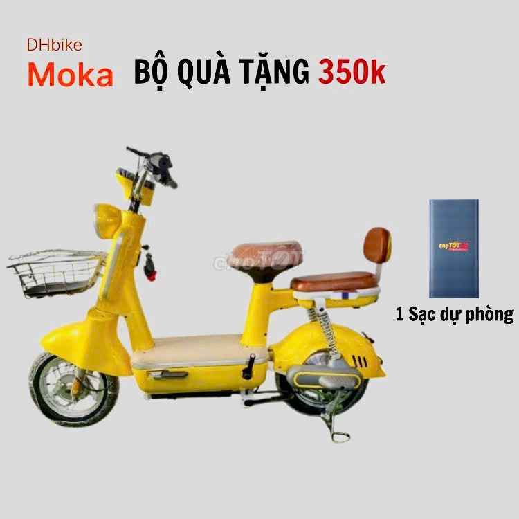 XE ĐIỆN DHBIKE MOKA 2024 MÀU VÀNG