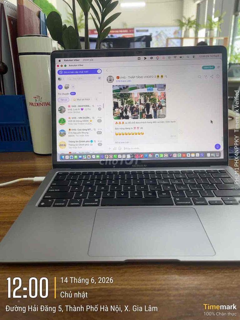 Apple MacBook Air M1 8GB/256GB Xám 2020. Mua bán Laptop tại Huyện Gia Lâm Hà Nội được đăng bởi Trần Tùng hình 1