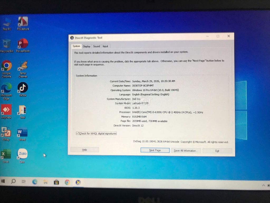 Dell Latitude E7270 i5-6300U 8GB. Mua bán Laptop tại Quận Tân Phú Tp Hồ Chí Minh được đăng bởi Nguyễn Thống hình 1