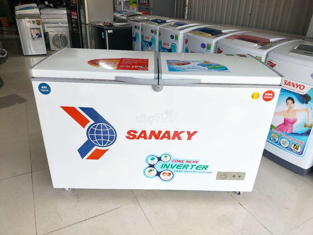 Tủ đông mát Sanaky inverter 400/280 lít