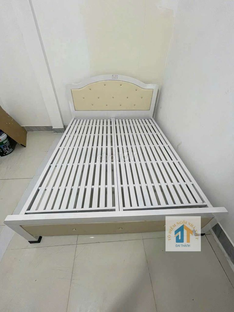 Giường sắt 1M4 hộp CONG MÀU TRẮNG, HỎATỐC HCM. Mua bán Giường, chăn ga gối nệm tại Quận Tân Phú Tp Hồ Chí Minh được đăng bởi NỘI THẤT ĐẠI THÀNH hình 1