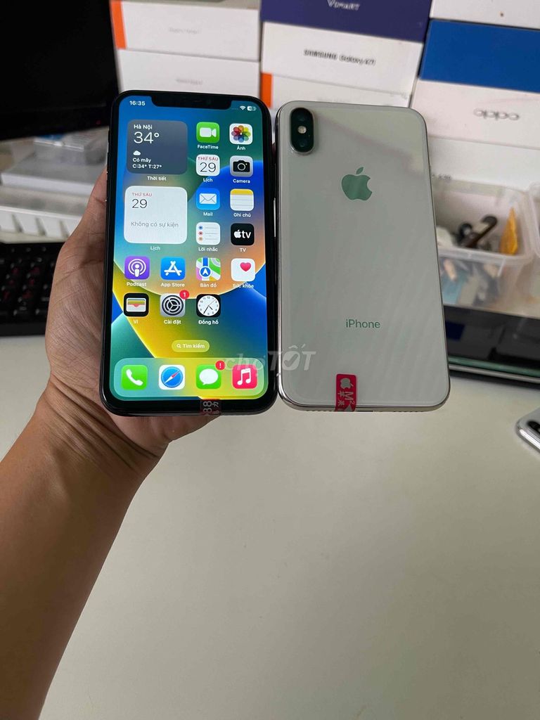 Apple iPhone X 64GB Trắng với đen. Mua bán Điện thoại tại Thành phố Buôn Ma Thuột Đắk Lắk được đăng bởi táo zin zin hình 1