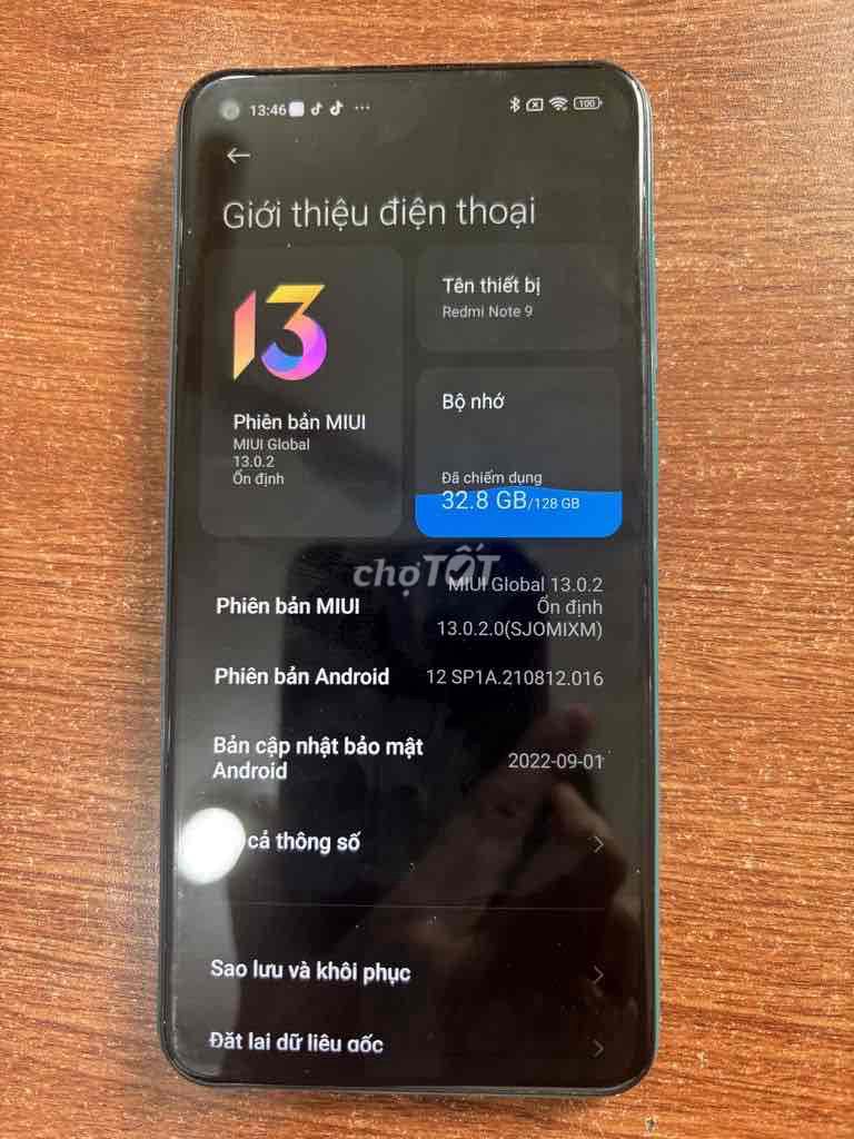Xiaomi Redmi Note 9 128GB Xanh ngọc. Mua bán Điện thoại tại Thành phố Thủ Đức Tp Hồ Chí Minh được đăng bởi Tuấn Anh hình 1
